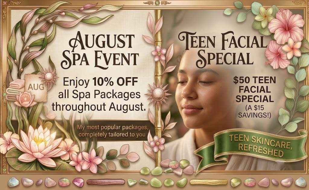 August spa specials with 10% off packages and $50 teen facial at Spa Euphoria in Gahanna, OH